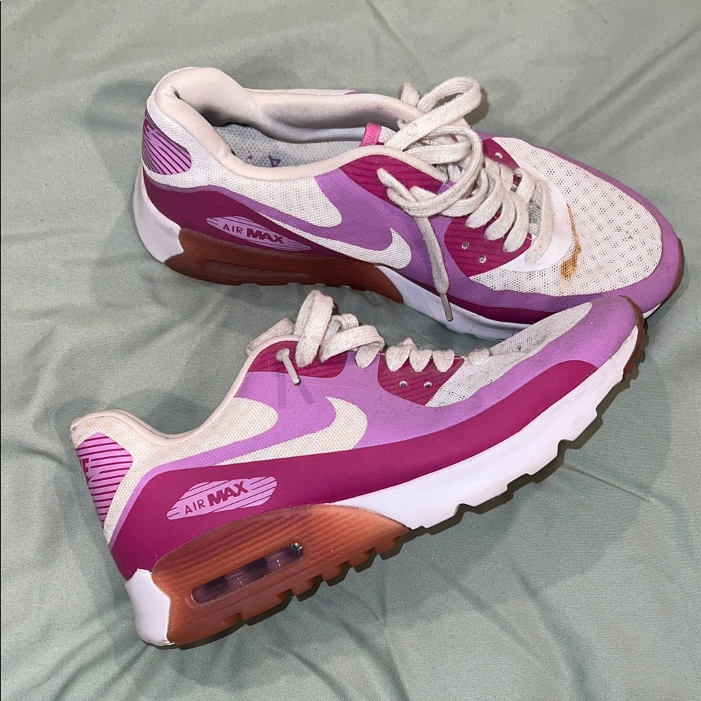 Nike Women's Air Max Purple and White Sneakers